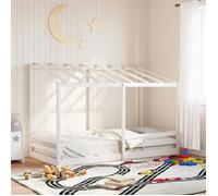 vidaXL Lit pour enfants sans matelas blanc 100x200 cm bois pin massif 846998