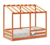 Vidaxl Lit Pour Enfants Sans Matelas Cire Marron 80x160 Cm Pin Massif Multicolore