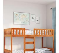vidaXL Lit pour enfants sans matelas cire marron 90x190 cm pin massif 855020