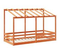 vidaXL Lit pour enfants sans matelas cire marron 90x200 cm pin massif