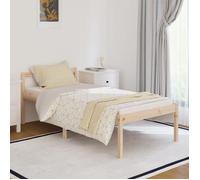 vidaXL Lit pour personne âgée 90x190 cm simple bois massif de pin 810579