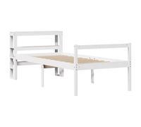 vidaXL Lit pour Personne âgée et tête de lit 90x200 cm Bois pin Massif, lit pour Personnes âgées, Cadre de lit, lit Simple, lit Haut, lit