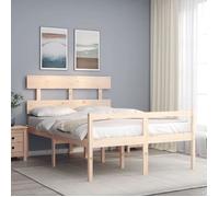 vidaXL Lit pour personne âgée 3195331 bois massif 140x190 cm sans matelas