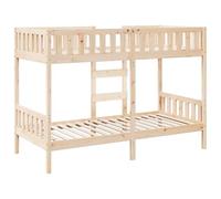 Vidaxl Lit Superposé 75x190 Cm Bois De Pin Massif Marron