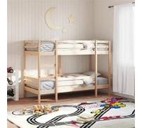 vidaXL Lit superposé sans matelas 80x200 cm bois de pin massif 3284215