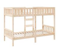 vidaXL Lit superposé 90x190 cm Bois de pin Massif, Cadre de lit superposé Bas, Meubles de Chambre à Coucher, Cadre de lit superposé avec marches