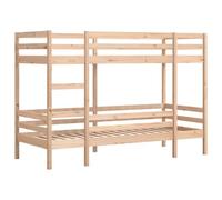 vidaXL Lit superposé 90x190 cm Bois de pin Massif, lit Mezzanine, Cadre de lit superposé, lit superposé en Bois, lit superposé pour Enfants