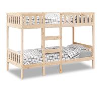 Vidaxl Lit Superposé 90x190 Cm Bois De Pin Massif Marron