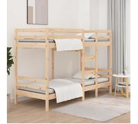 vidaXL Lit superposé 90x200 cm Bois de pin massif 3139829