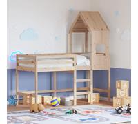 Vidaxl Lit Superposé Avec Échelle Et Toit Sans Matelas 90x190 Cm
