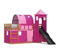 Lit Superposé sans Matelas avec Toboggan Meuble Enfants Chambre Intérieur vidaXL