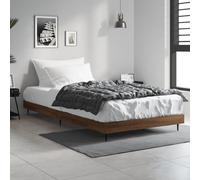 Vidaxl Lit Superposé Avec Toit Cire Marron 75x190cm Bois Massif De Pin Marron