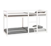Vidaxl Lit Superposé Blanc 80x200 Cm Bois De Pin Massif Blanc