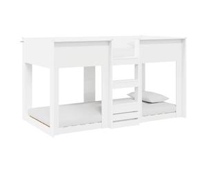 vidaXL Lit Superposé pour Enfants Blanc 80 x 200 cm Bois d'ingénierie