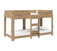 vidaXL Lit Superposé pour Enfants Chêne artisanal 90 x 200 cm