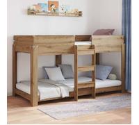 vidaXL Lit Superposé pour Enfants Chêne artisanal 90 x 200 cm 3410522