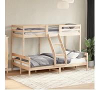 vidaXL Lit superposé sans matelas 80x200/120x200 cm bois massif 3207161