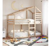 vidaXL Lit superposé 80x200 cm avec toit bois de pin massif 3281958