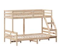 vidaXL Lit superposé sans Matelas 90x200 120x200 cm Bois Massif