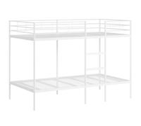 vidaXL Lit superposé sans matelas Acier 100 x 200 cm Blanc