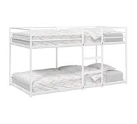 vidaXL Lit superposé 75x190 cm sans matelas acier blanc – 4019881
