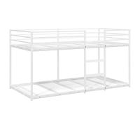 vidaXL Lit superposé 4019882 – en acier blanc 80x200 cm, sans matelas