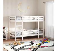 vidaXL Lit superposé Mezzanine Blanc 90x190 cm Bois de pin massif pour enfants