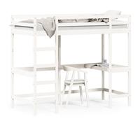 Vidaxl Lit Superposé Sans Matelas Blanc 90x190 Cm Bois De Pin Massif Blanc