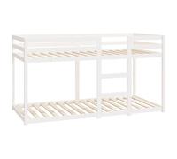 vidaXL Lit superposé sans matelas blanc 90x200 cm bois de pin massif 3206505