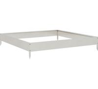 vidaXL Lit surélevé 100x100x18,5 cm acier inoxydable