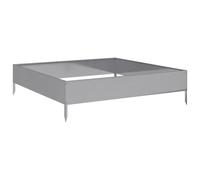 vidaXL Lit surélevé 100x100x26 cm Acier galvanisé