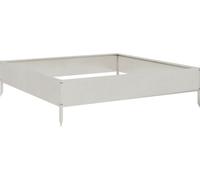 vidaXL Lit surélevé 100x100x26 cm acier inoxydable