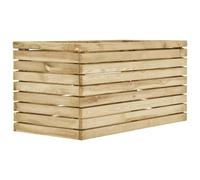 Vidaxl Lit Surélevé 100x50x50 Cm Bois De Pin Imprégné Vert