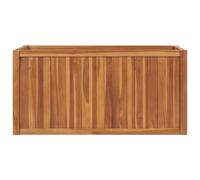 Vidaxl Lit Surélevé 100x50x50 Cm Bois De Teck Solide