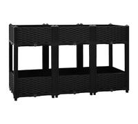 vidaXL Lit surélevé jardinière 120×40×71 cm polypropylène – jardin, balcon, terrasse