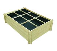 vidaXL Lit surélevé 150x100x40 cm Bois imprégné