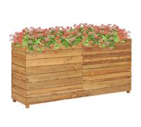 Vidaxl Lit Surélevé 150x40x72 Cm Bois De Teck Recyclé Et Acier