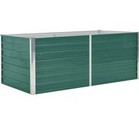Lit Surélevé Acier Galvanisé 100x40x45 cm Vert Jardinière Pot de Fleurs vidaXL