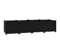 vidaXL Lit Surélevé Jardinière Bac à Fleurs Pot de Plantes Lit de Plantation Jardin Balcon Terrasse Extérieur 160x40x38 cm 316533