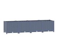 vidaXL Lit Surélevé Jardinière d'Extérieur Pot de Fleurs Bac à Plantes Lit de Plantation Plate-bande Cour Jardin 160x40x38 cm Polypropylène