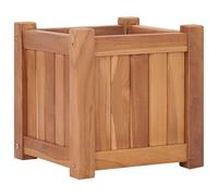 Vidaxl Lit Surélevé 30x30x30 Cm Bois De Teck Solide