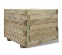 vidaXL Lit surélevé carré 50 x 50 x 40 cm bois vert