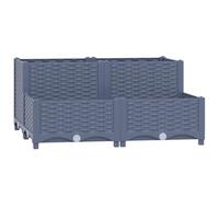vidaXL Lit surélevé 80x80x38 cm Polypropylène