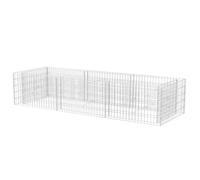vidaXL Lit Surélevé à Gabion Acier 270x90x50 cm Jardinière Pot de Fleur Jardin