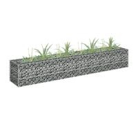 vidaXL Lit surélevé à gabion Acier galvanisé 180x30x30 cm