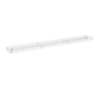 vidaXL Lit surélevé Jardinière à gabion Acier galvanisé 270×30×10 cm
