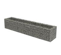 vidaXL Lit surélevé à gabion Acier galvanisé 270x50x50 cm 143563
