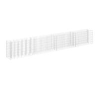 vidaXL Lit surélevé à gabion 360x30x60 cm Acier galvanisé