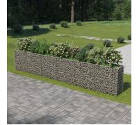 vidaXL Lit Surélevé à Gabion Acier Galvanisé 540x50x100 cm Jardinière Jardin 143566