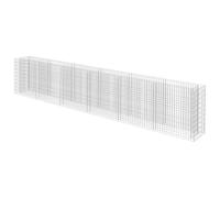 vidaXL Lit Surélevé à Gabion Acier Galvanisé 540x50x100 cm Jardinière Jardin